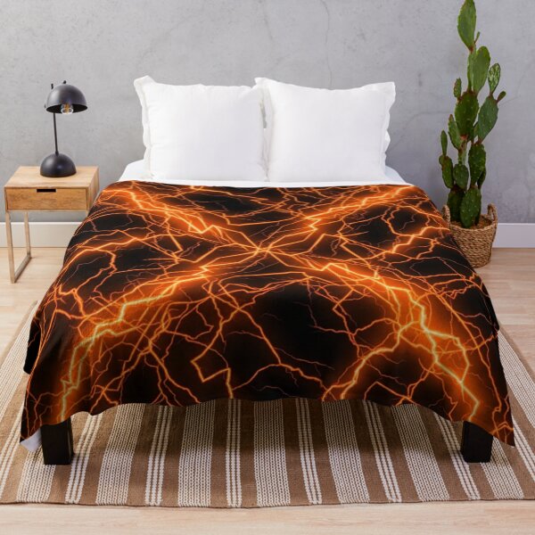 Item preview, Electric Lightning Storm Energy Pattern In Orange designed and sold by Owcomm.
