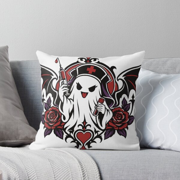 Item preview, Gothic Blood Draw Ghost Nurse Illustration designed and sold by medicalkinoko.