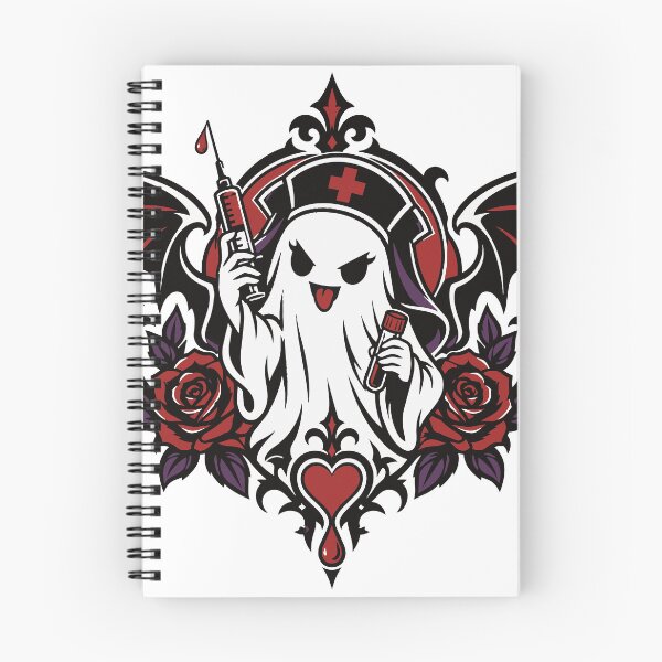 Item preview, Gothic Blood Draw Ghost Nurse Illustration designed and sold by medicalkinoko.