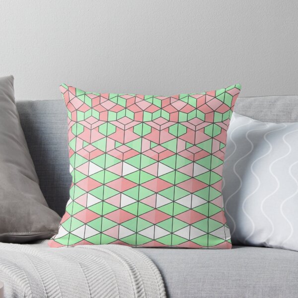 Item preview, Geometric Pink And Green Optical Illusion Pattern designed and sold by Owcomm.