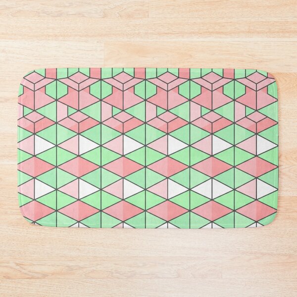 Item preview, Geometric Pink And Green Optical Illusion Pattern designed and sold by Owcomm.