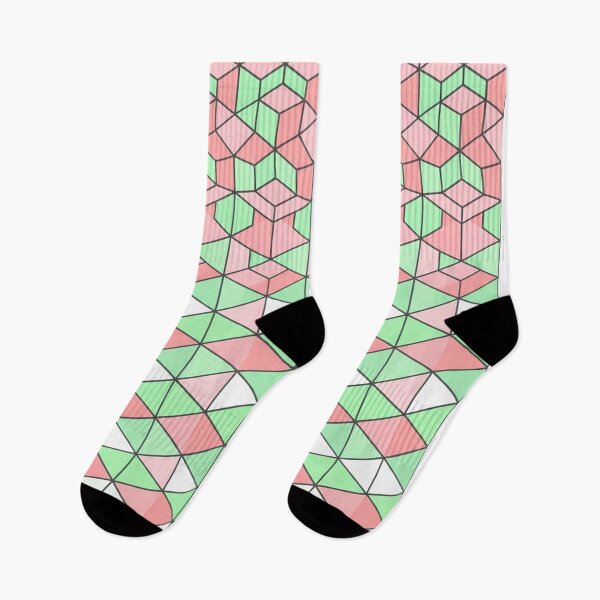 Item preview, Geometric Pink And Green Optical Illusion Pattern designed and sold by Owcomm.
