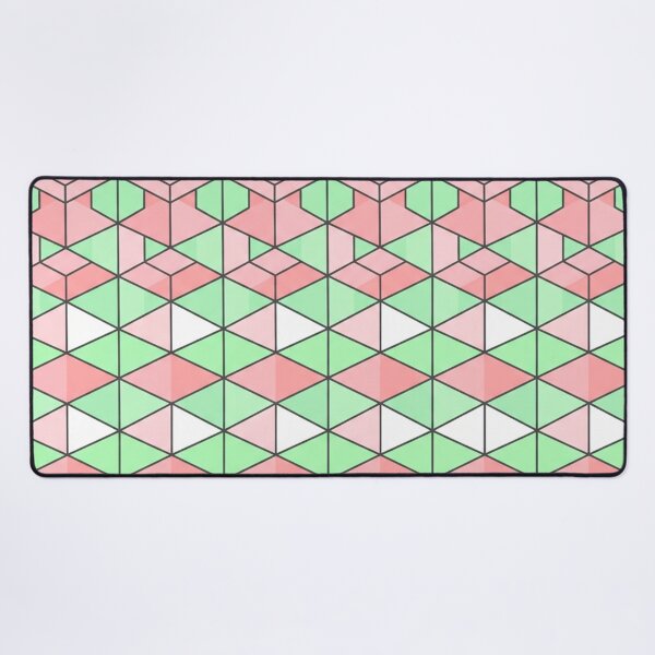 Item preview, Geometric Pink And Green Optical Illusion Pattern designed and sold by Owcomm.