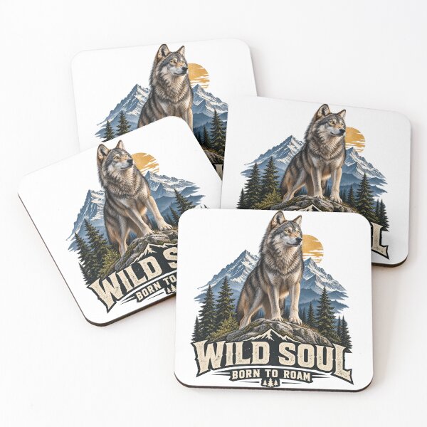 Item preview, wolf, wild wolf, wolf lover, wolf design, howling wolf, mountain wolf, wildlife, wildlife lover, nature, nature lover, wilderness, mountain adventure, outdoor adventure, freedom, adventure designed and sold by Wild Inspire.