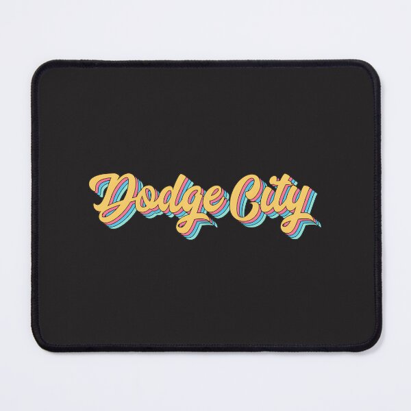Item preview, Dodge City Retro Yellow Script Vintage Style Graphic Design designed and sold by paperthecat.