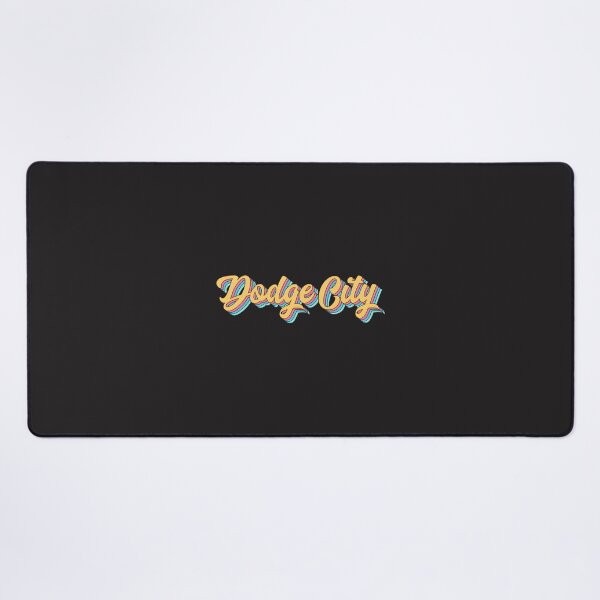 Item preview, Dodge City Retro Yellow Script Vintage Style Graphic Design designed and sold by paperthecat.
