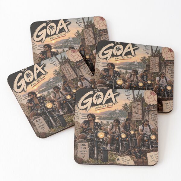Item preview, Goa Riders — Riders Not Tourists designed and sold by Goanheartprints.