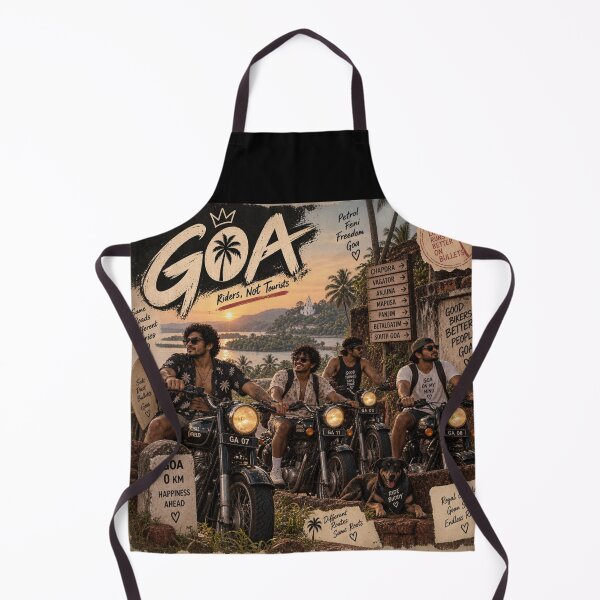 Item preview, Goa Riders — Riders Not Tourists designed and sold by Goanheartprints.