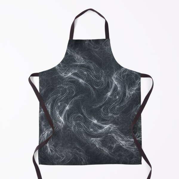 Item preview, Ethereal White Smoke Swirls Pattern On Black designed and sold by Owcomm.