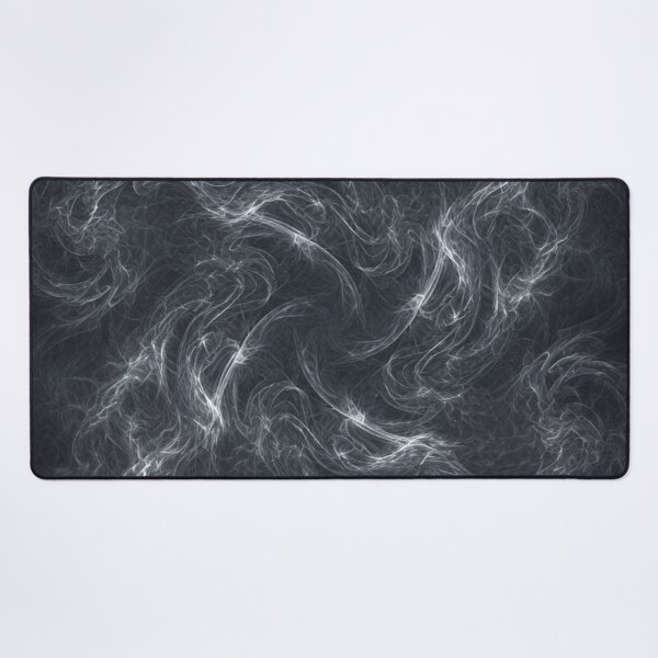 Item preview, Ethereal White Smoke Swirls Pattern On Black designed and sold by Owcomm.