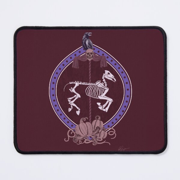 Item preview, Haunted Carousel - Oxblood Red designed and sold by birchandbirdbk.