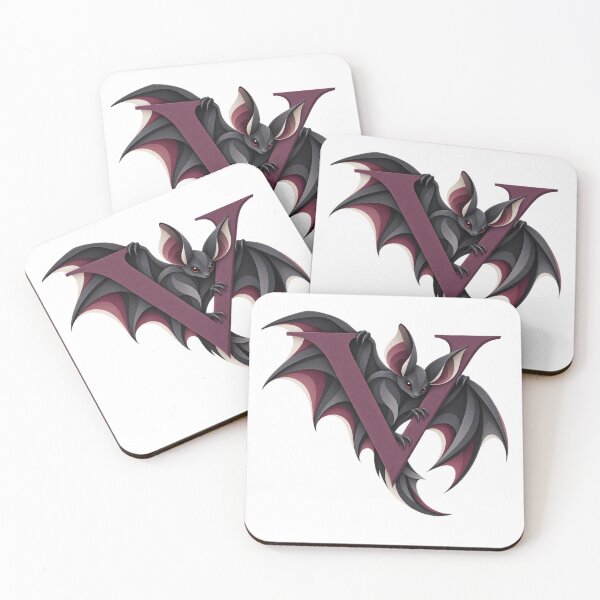 Item preview, V Bat Gothic Alphabet Design designed and sold by tmoca.
