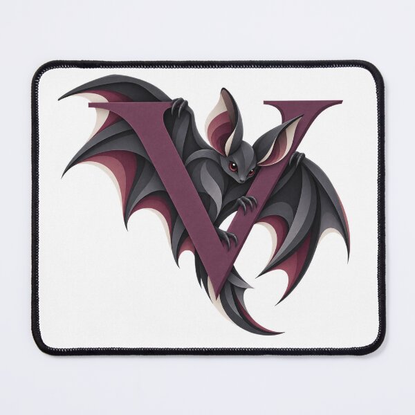Item preview, V Bat Gothic Alphabet Design designed and sold by tmoca.