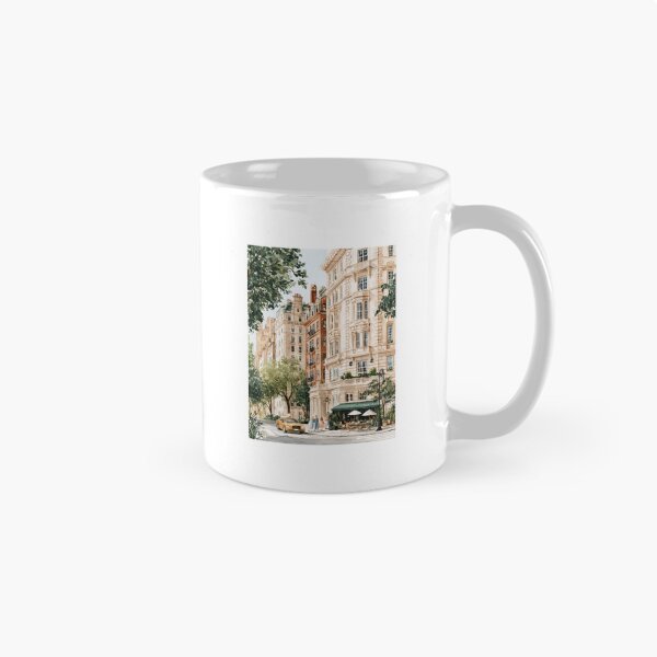 Item preview, New York City Street Watercolor Painting designed and sold by Sunday Margaritas Art.