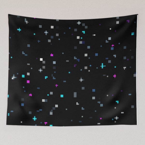 Item preview, Digital Pixel Starry Night Space Pattern designed and sold by Owcomm.