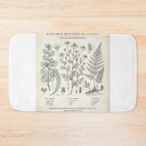 Item preview, Vintage Botanical Herbarium Plate Illustration designed and sold by Rahat3344.
