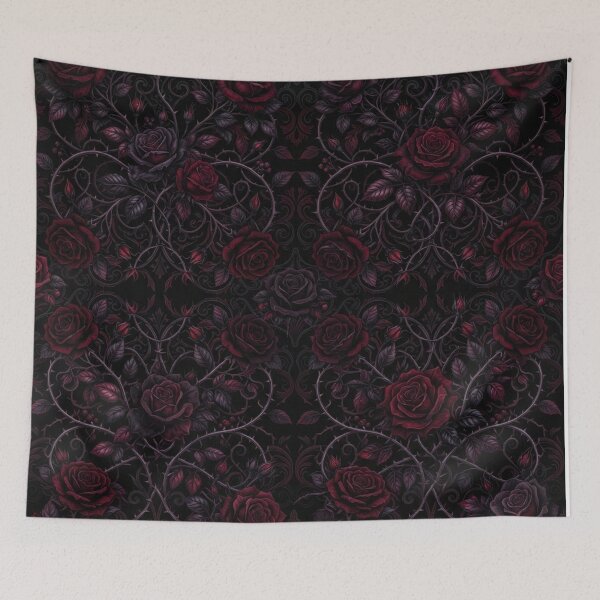 Item preview, Dark Gothic Red Roses Floral Pattern designed and sold by Owcomm.