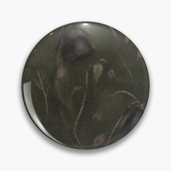 Item preview, Dark Roses Gothic Botanical Pattern designed and sold by mycute-stickers.
