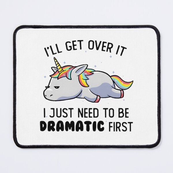 Item preview, I Just Need To Be Dramatic Lazy Unicorn Funny Gift Design designed and sold by creativecommune.