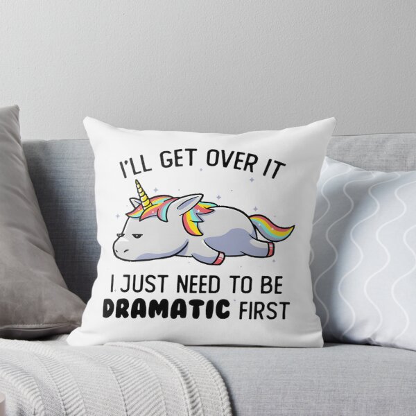 Item preview, I Just Need To Be Dramatic Lazy Unicorn Funny Gift Design designed and sold by creativecommune.