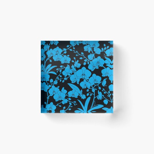 Item preview, Vibrant Blue Orchid Floral Pattern designed and sold by Owcomm.