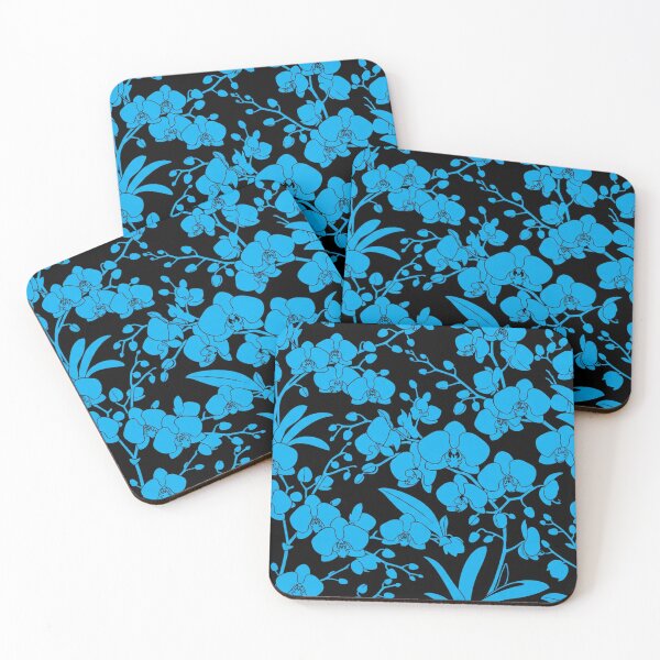 Item preview, Vibrant Blue Orchid Floral Pattern designed and sold by Owcomm.