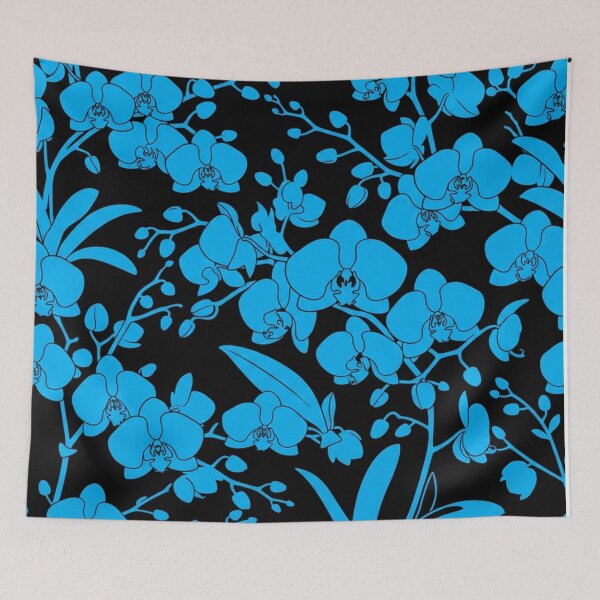 Item preview, Vibrant Blue Orchid Floral Pattern designed and sold by Owcomm.