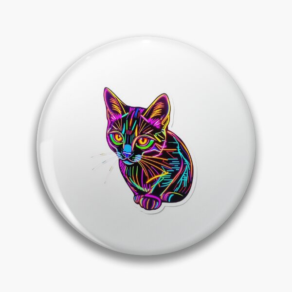 Item preview, Glitch Cat Hologram designed and sold by One More Run.
