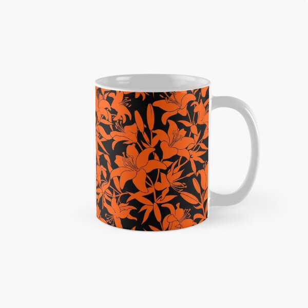 Item preview, Vibrant Orange Lily Floral Pattern designed and sold by Owcomm.