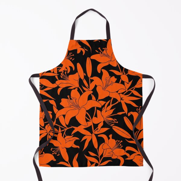 Item preview, Vibrant Orange Lily Floral Pattern designed and sold by Owcomm.