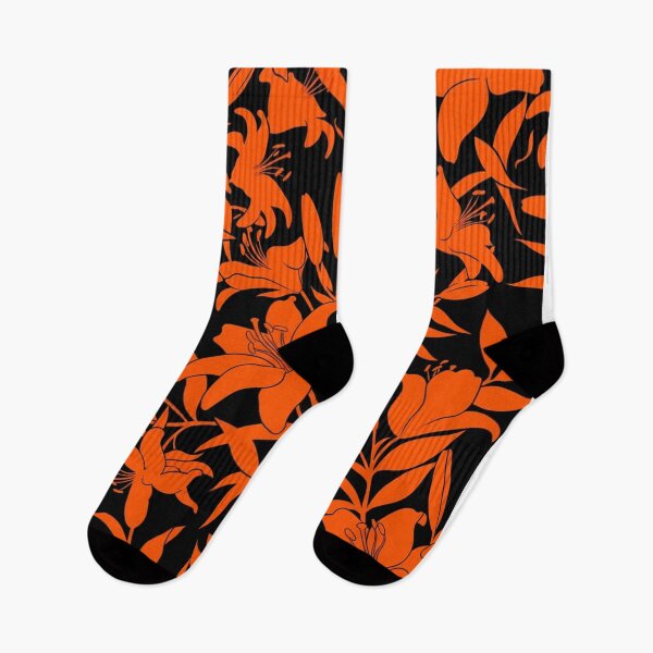 Item preview, Vibrant Orange Lily Floral Pattern designed and sold by Owcomm.