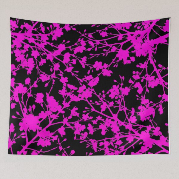 Item preview, Vibrant Pink Cherry Blossom Branches Pattern designed and sold by Owcomm.