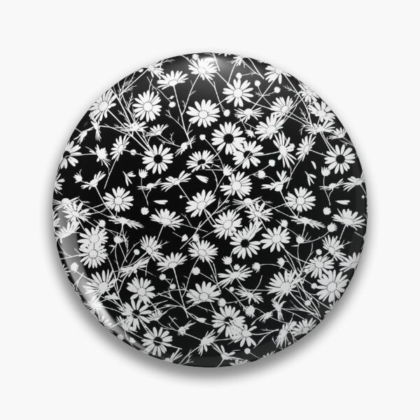 Item preview, Black And White Daisy Floral Pattern designed and sold by Owcomm.