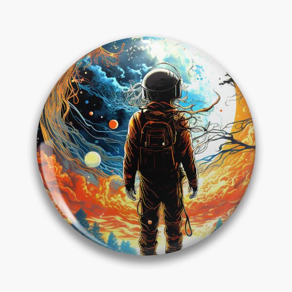 Artikelvorschau, Surrealer kosmischer Astronaut: Farbenfrohe außerirdische Welt entworfen und verkauft von DEC02.