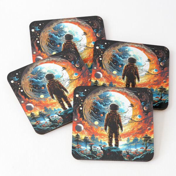 Item preview, Surreal Cosmic Astronaut: Colorful Alien World designed and sold by DEC02.