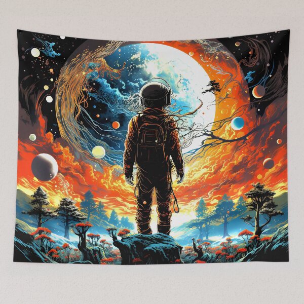 Item preview, Surreal Cosmic Astronaut: Colorful Alien World designed and sold by DEC02.
