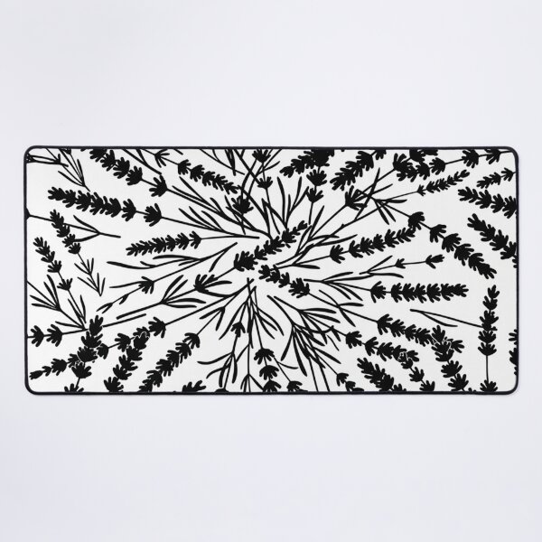 Item preview, Elegant Black and White Floral Pattern designed and sold by Owcomm.