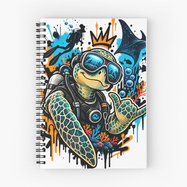 Item preview, Scuba Turtle Diver – Urban Ocean Character Art designed and sold by RAX Mirth Studio.