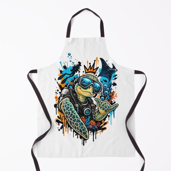 Item preview, Scuba Turtle Diver – Urban Ocean Character Art designed and sold by RAX Mirth Studio.