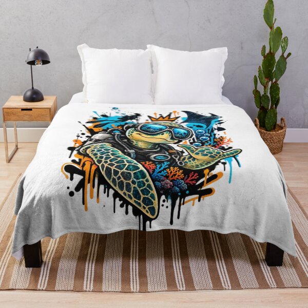 Item preview, Scuba Turtle Diver – Urban Ocean Character Art designed and sold by RAX Mirth Studio.