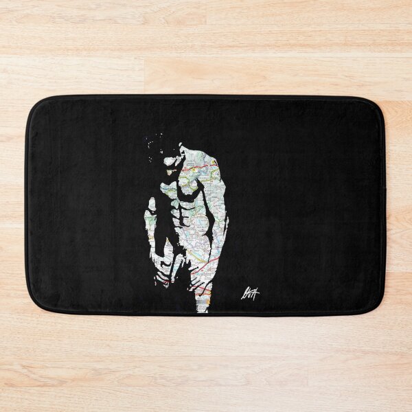 Item preview, Muscled Smooth Gay Lad With Long Dick Map Art By NLMKArtStudio designed and sold by NLMKArtStudio.
