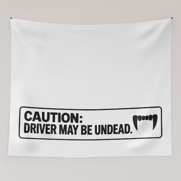 Item preview, ✨BUMPS IN THE ROAD COLLECTION - ⭐ HALLOWEEN EDITION ⭐ - CAUTION DRIVER MAY BE UNDEAD.  designed and sold by WheelieGdArt.