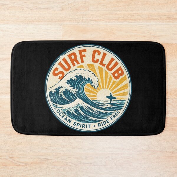 Item preview, Vintage Surf Club Ocean Wave Retro Surfer Sunset Beach Design designed and sold by limos.