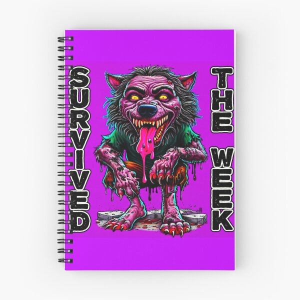 Item preview, Survived The Week - Grotesque Werewolf Party Animal Art designed and sold by OmniaGlobal.