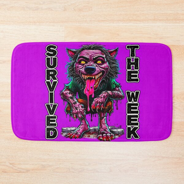 Item preview, Survived The Week - Grotesque Werewolf Party Animal Art designed and sold by OmniaGlobal.