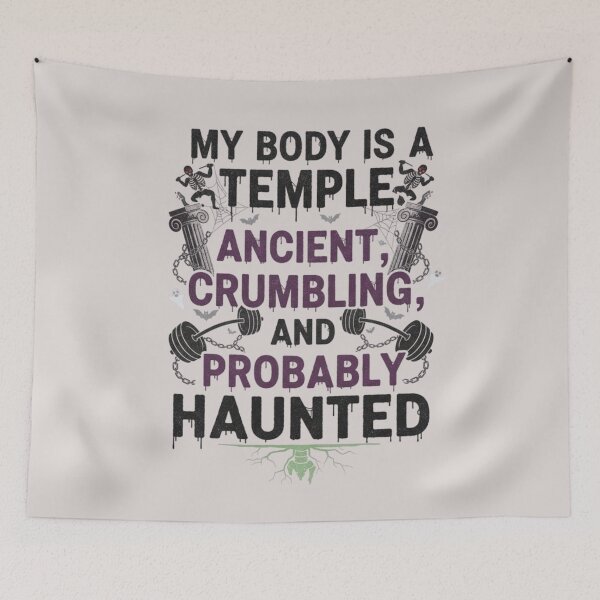 Item preview, Body Temple Ancient Crumbling Graphic designed and sold by Exquisite Design Studio „Paculówka”.