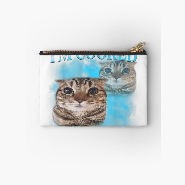 Item preview, I'm Cooked Funny Gen Z Gen Alpha Silly Cat Meme Vintage T-Shirt designed and sold by Design-phuket.