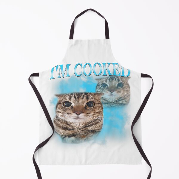 Item preview, I'm Cooked Funny Gen Z Gen Alpha Silly Cat Meme Vintage T-Shirt designed and sold by Design-phuket.