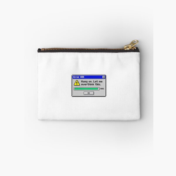 Item preview, Error 404 Hang On Let Me Overthink This - Windows Retro Pop-Up designed and sold by VYBEHAUS.