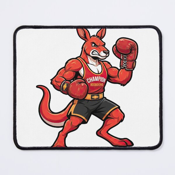 Item preview, Boxing Kangaroo Champion Mascot Illustration Art designed and sold by Rahat3344.